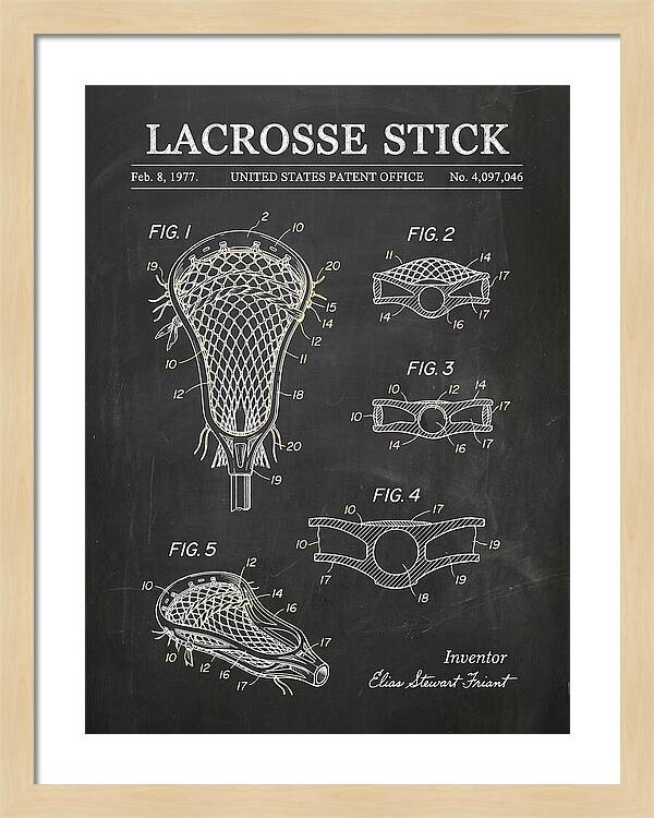 Lacrosse Stick Chalkboard Patent Us4097046a