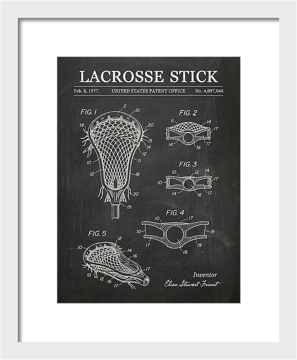 Lacrosse Stick Chalkboard Patent Us4097046a