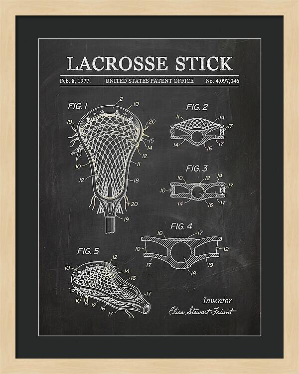 Lacrosse Stick Chalkboard Patent Us4097046a