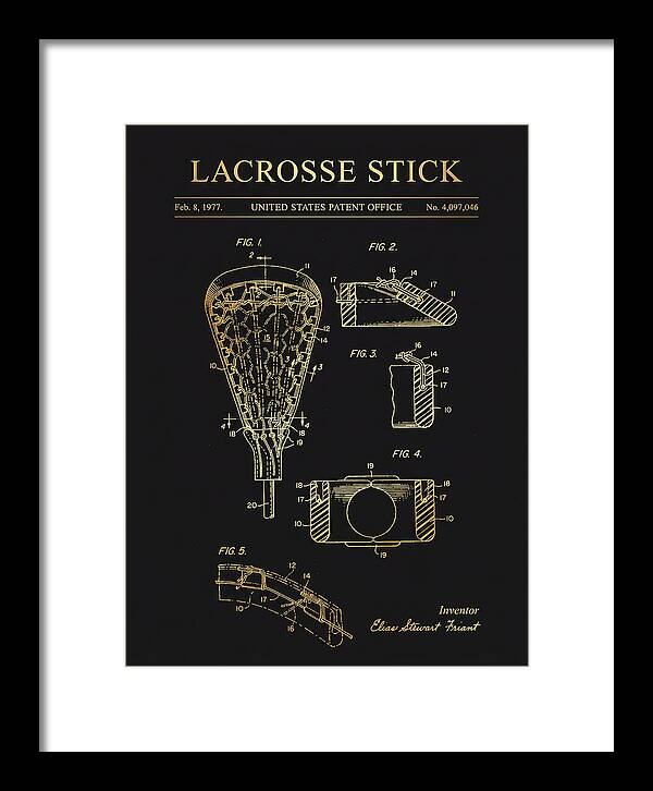 Lacrosse Stick Gold Patent Us4097046a