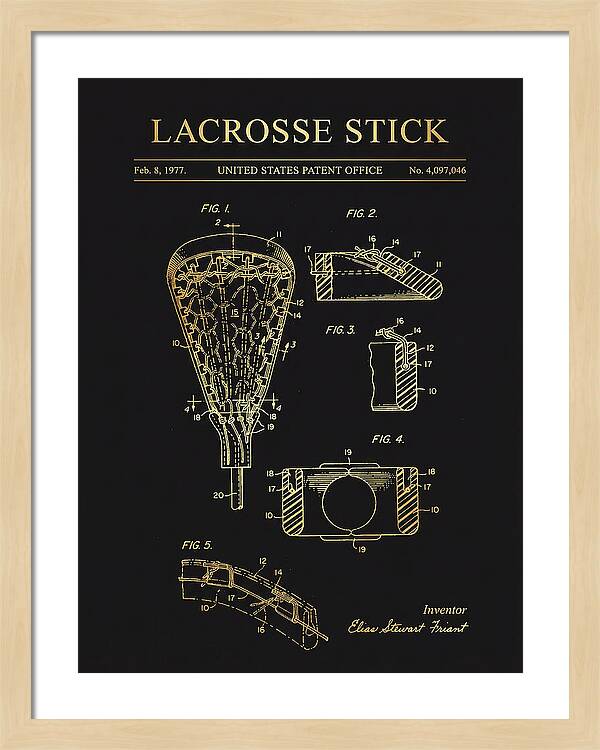 Lacrosse Stick Gold Patent Us4097046a