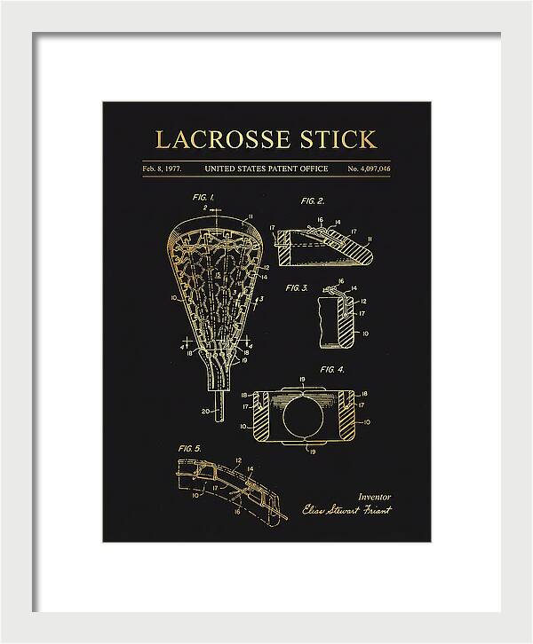Lacrosse Stick Gold Patent Us4097046a