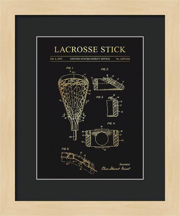 Lacrosse Stick Gold Patent Us4097046a