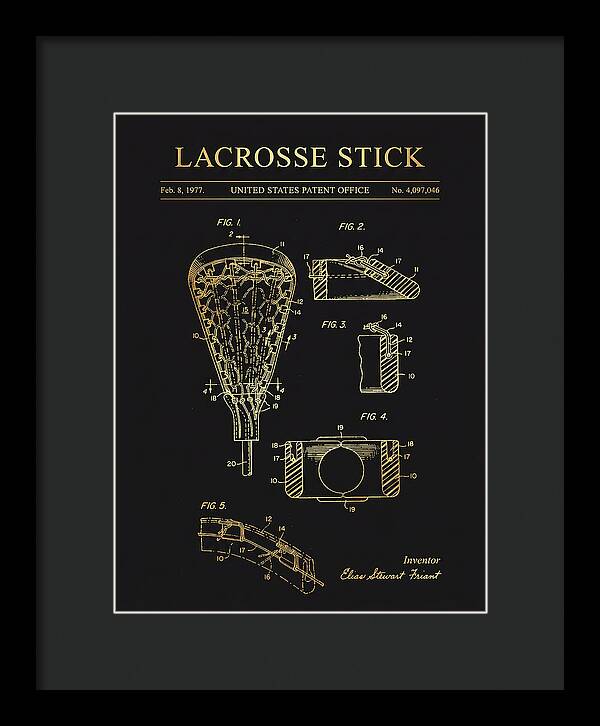 Lacrosse Stick Gold Patent Us4097046a