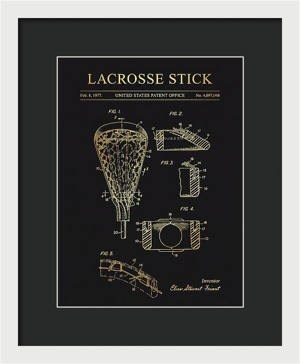 Lacrosse Stick Gold Patent Us4097046a