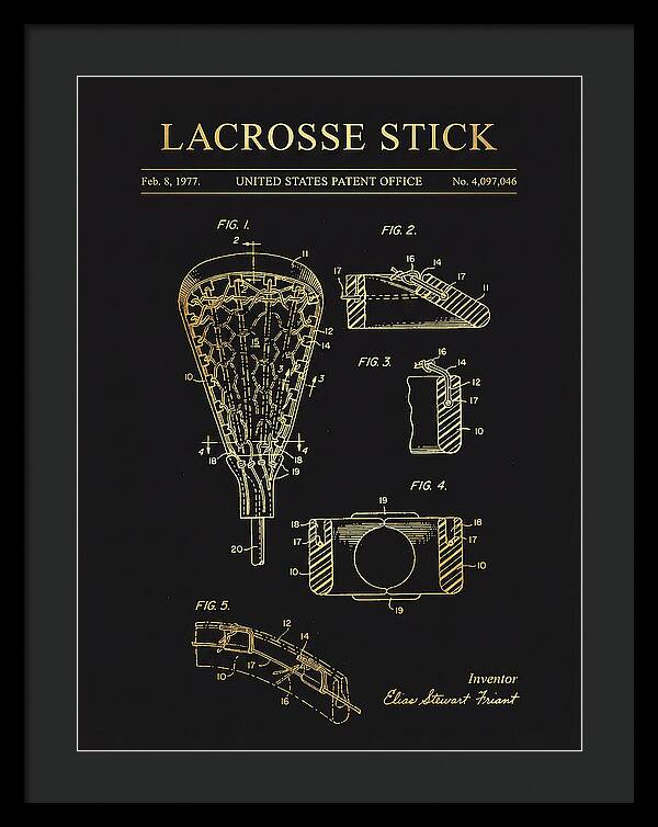 Lacrosse Stick Gold Patent Us4097046a