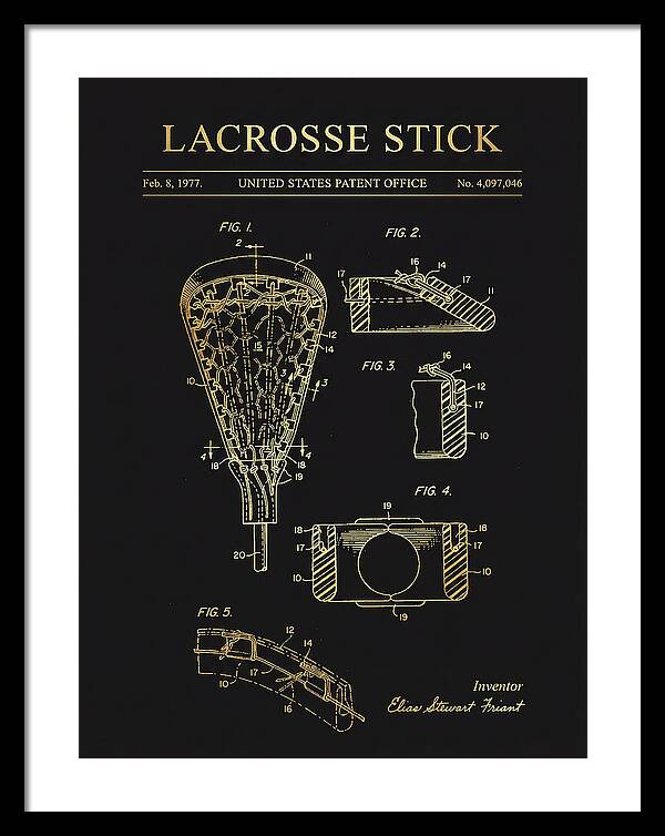 Lacrosse Stick Gold Patent Us4097046a