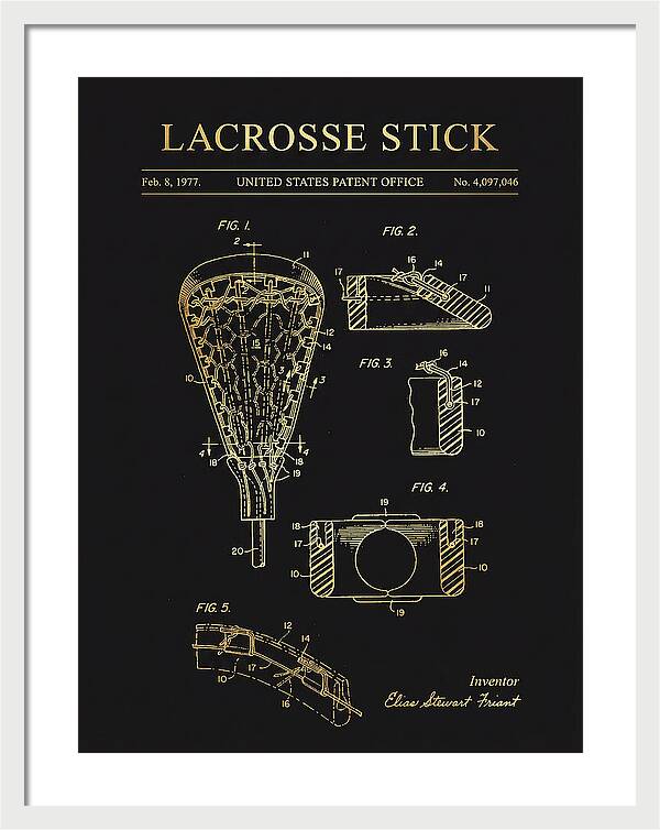 Lacrosse Stick Gold Patent Us4097046a