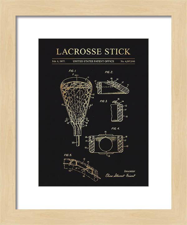 Lacrosse Stick Gold Patent Us4097046a
