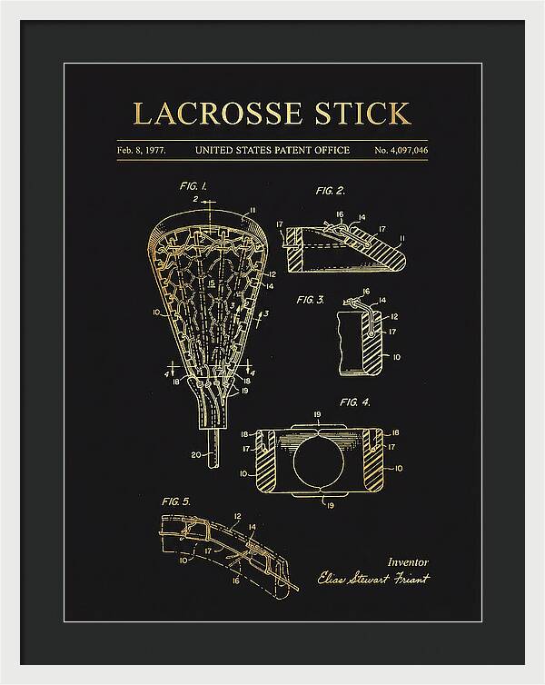 Lacrosse Stick Gold Patent Us4097046a