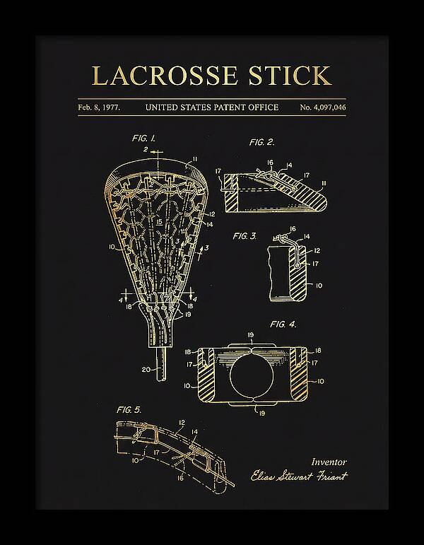 Lacrosse Stick Gold Patent Us4097046a