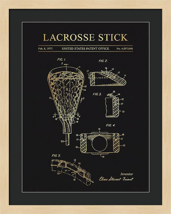 Lacrosse Stick Gold Patent Us4097046a