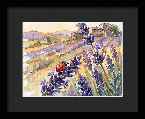 Ladybug Among Lavender Fields