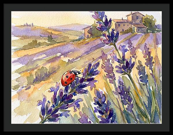 Ladybug Among Lavender Fields