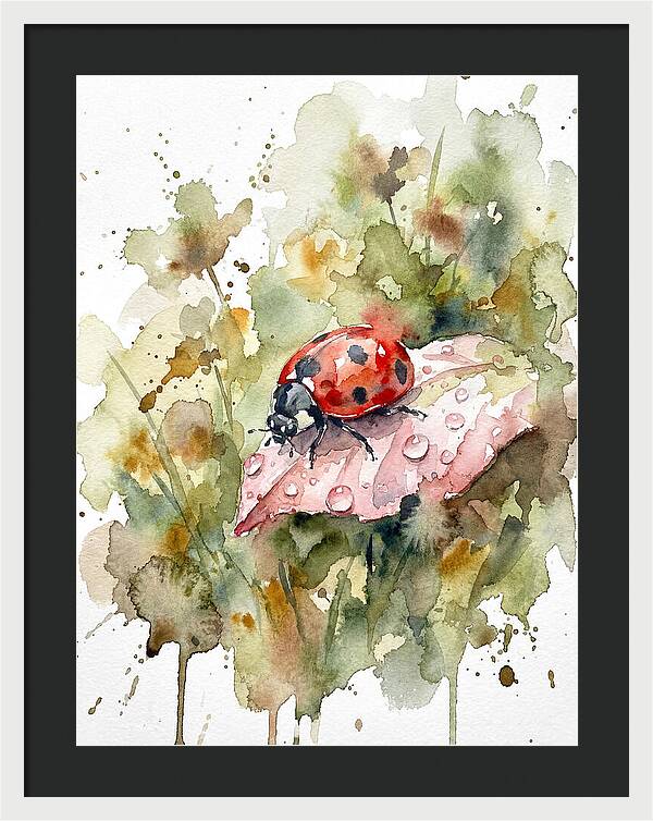 Ladybug On A Leaf
