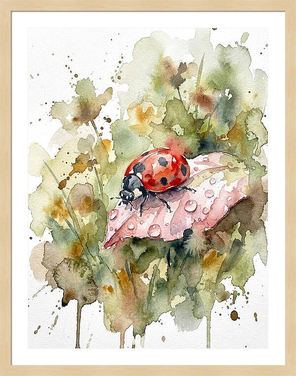 Ladybug On A Leaf