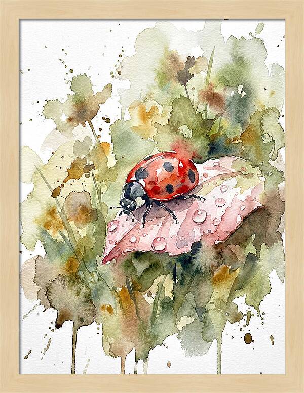 Ladybug On A Leaf