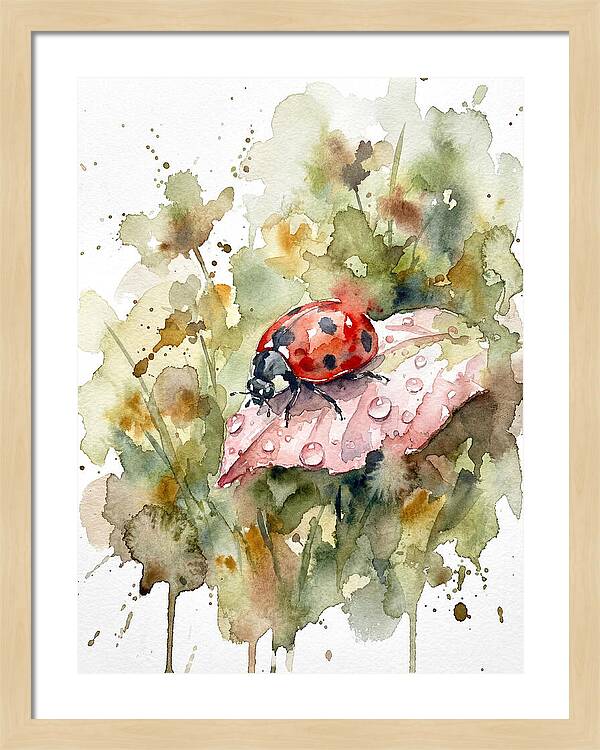Ladybug On A Leaf