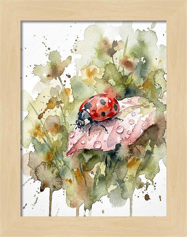 Ladybug On A Leaf
