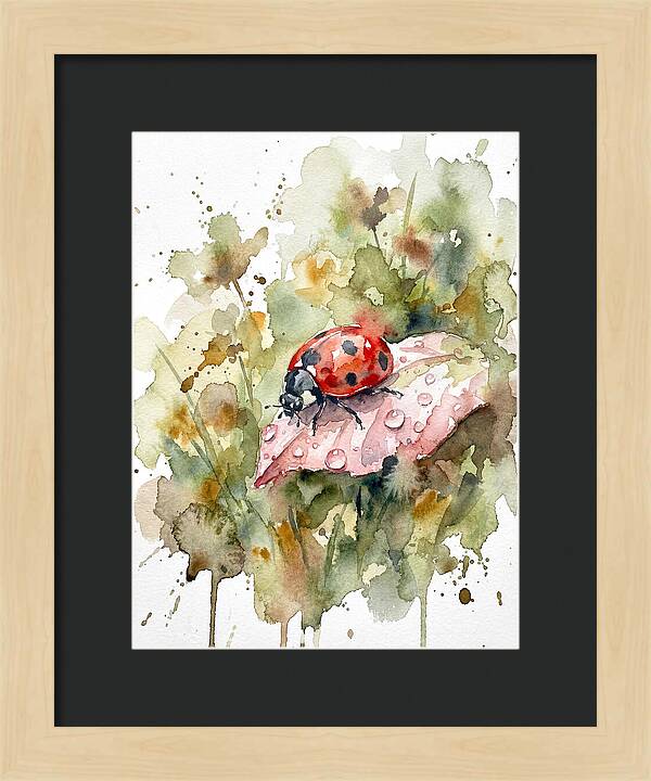 Ladybug On A Leaf