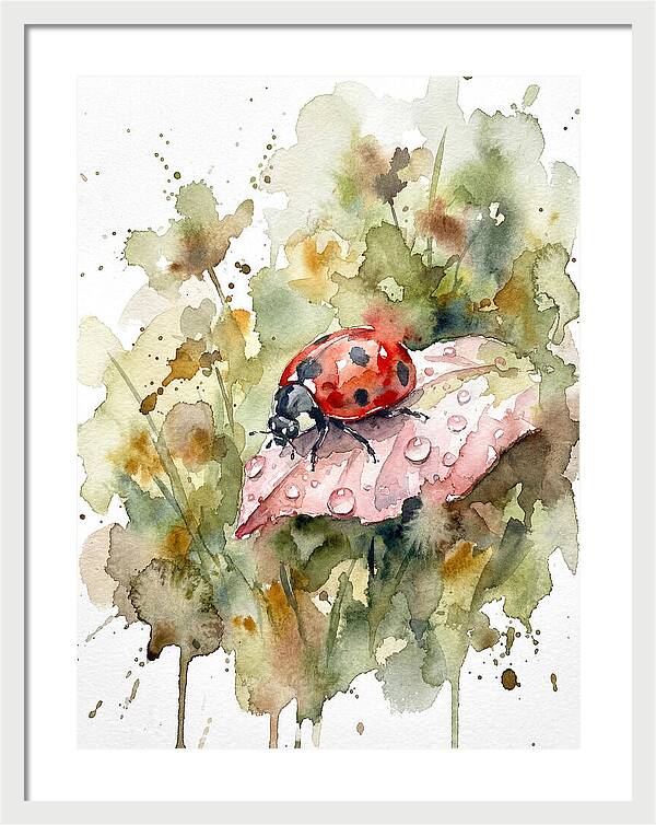 Ladybug On A Leaf