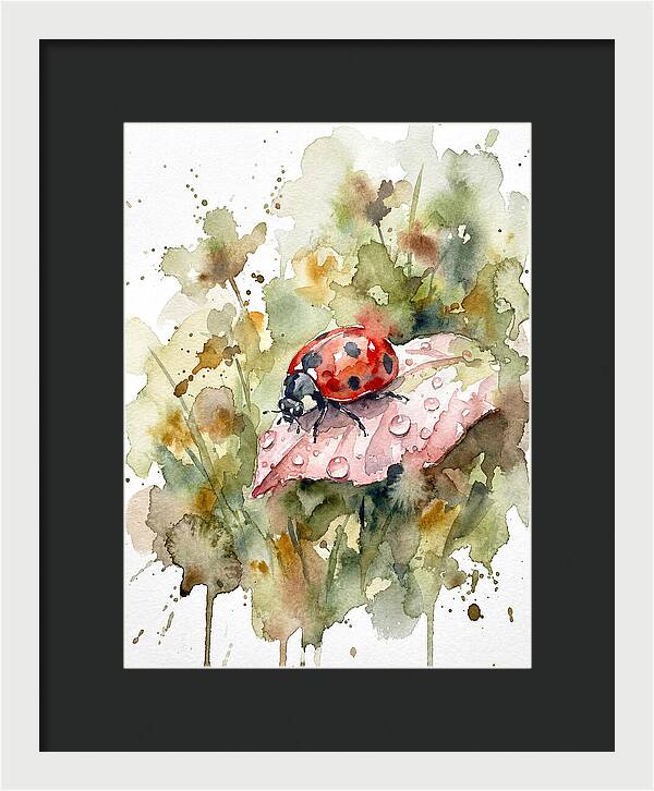 Ladybug On A Leaf