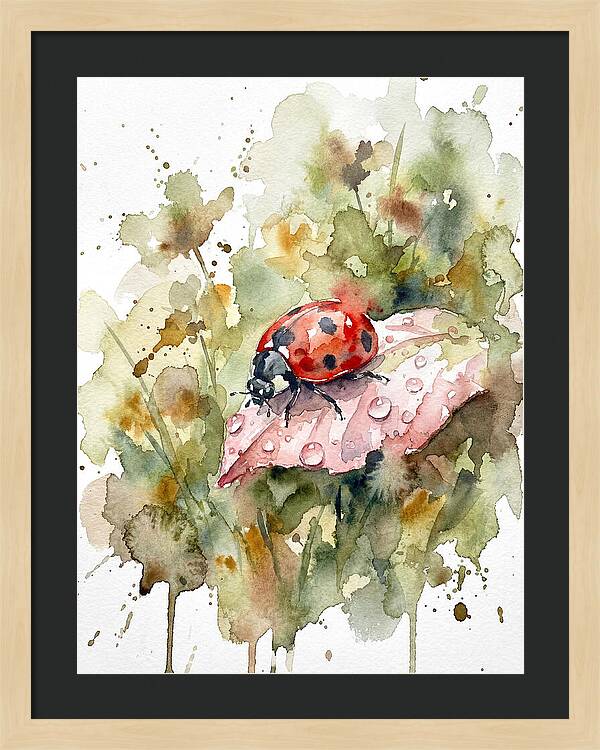Ladybug On A Leaf