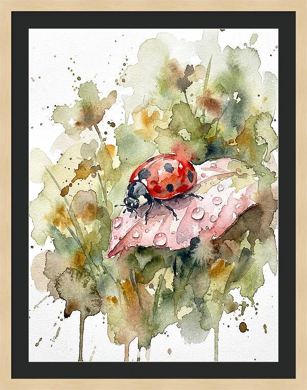 Ladybug On A Leaf