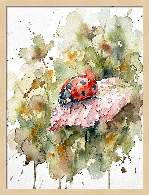 Ladybug On A Leaf