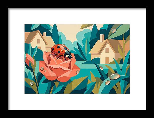 Ladybug On A Rose