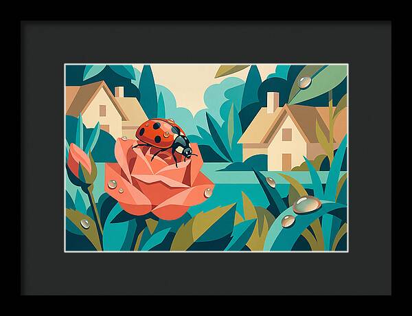 Ladybug On A Rose