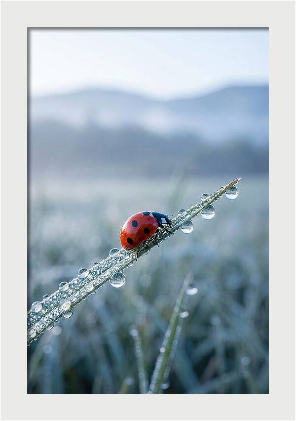 Ladybug On Morning Dew