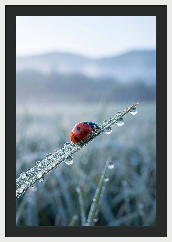 Ladybug On Morning Dew
