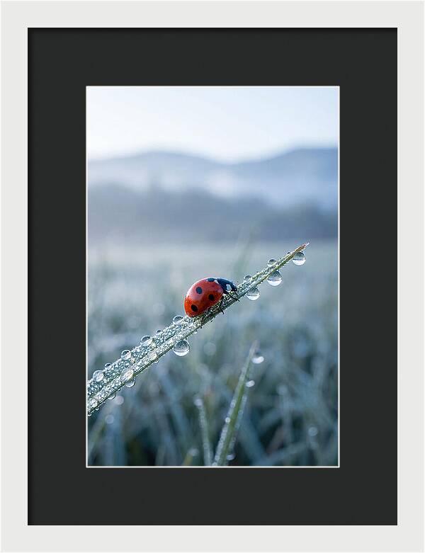 Ladybug On Morning Dew