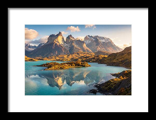 Lago Pehoe Reflections At Sunrise