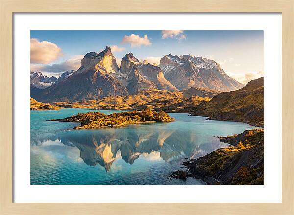 Lago Pehoe Reflections At Sunrise
