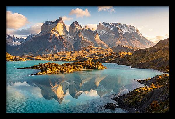 Lago Pehoe Reflections At Sunrise