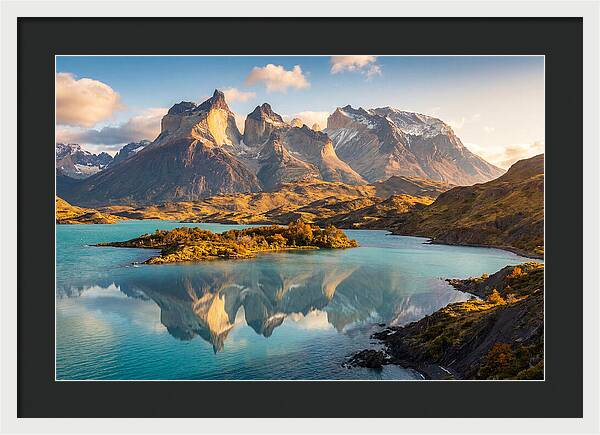 Lago Pehoe Reflections At Sunrise