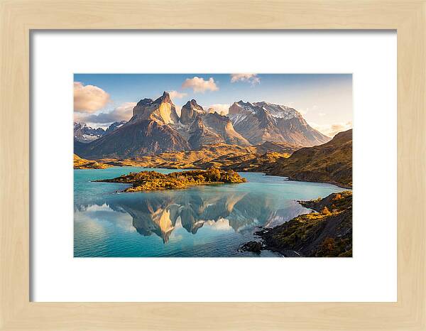 Lago Pehoe Reflections At Sunrise