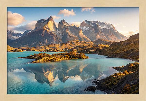 Lago Pehoe Reflections At Sunrise