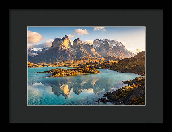 Lago Pehoe Reflections At Sunrise