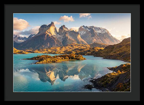 Lago Pehoe Reflections At Sunrise