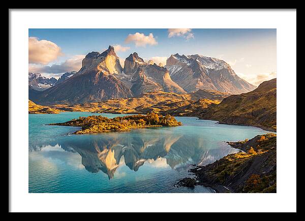 Lago Pehoe Reflections At Sunrise
