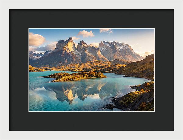 Lago Pehoe Reflections At Sunrise