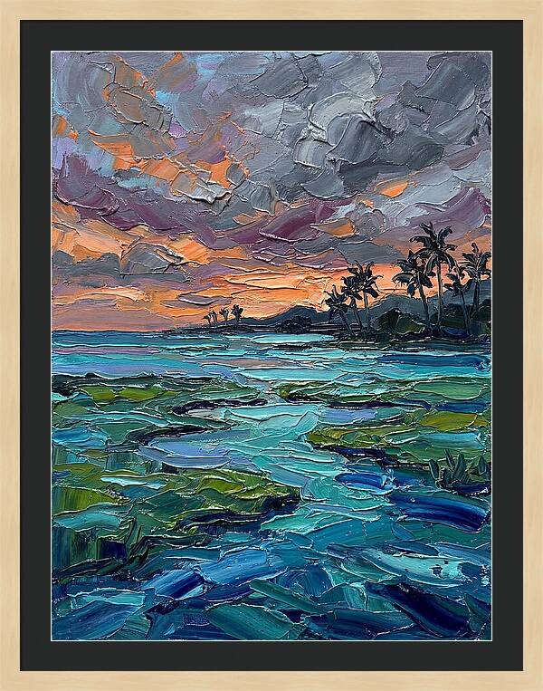 Lagoon Landscape At Dusk