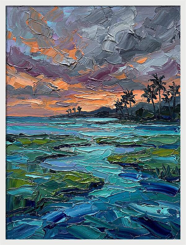 Lagoon Landscape At Dusk