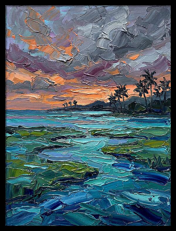 Lagoon Landscape At Dusk