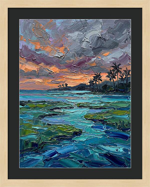 Lagoon Landscape At Dusk