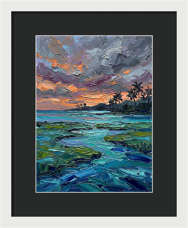 Lagoon Landscape At Dusk