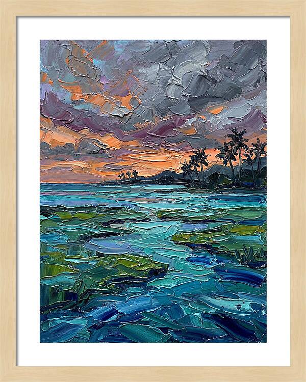 Lagoon Landscape At Dusk